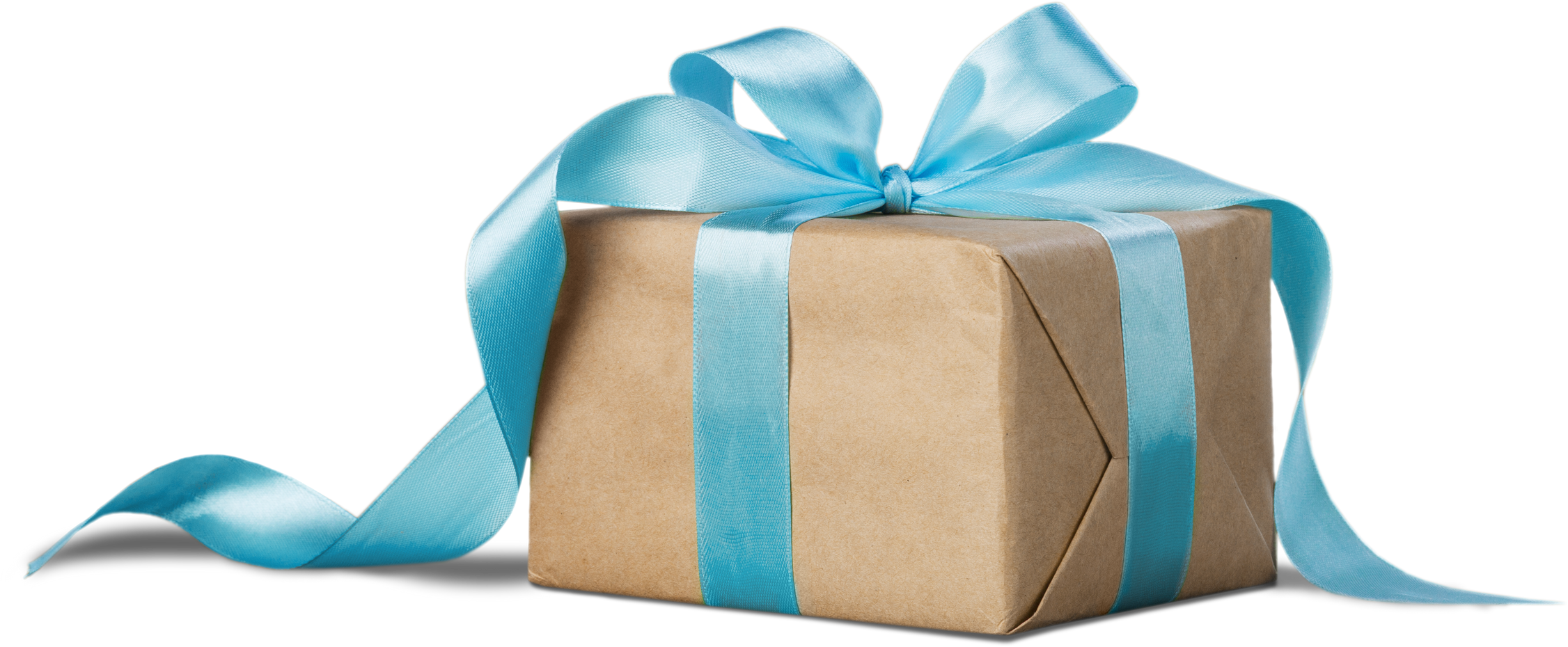 Gift with Blue Ribbon 
