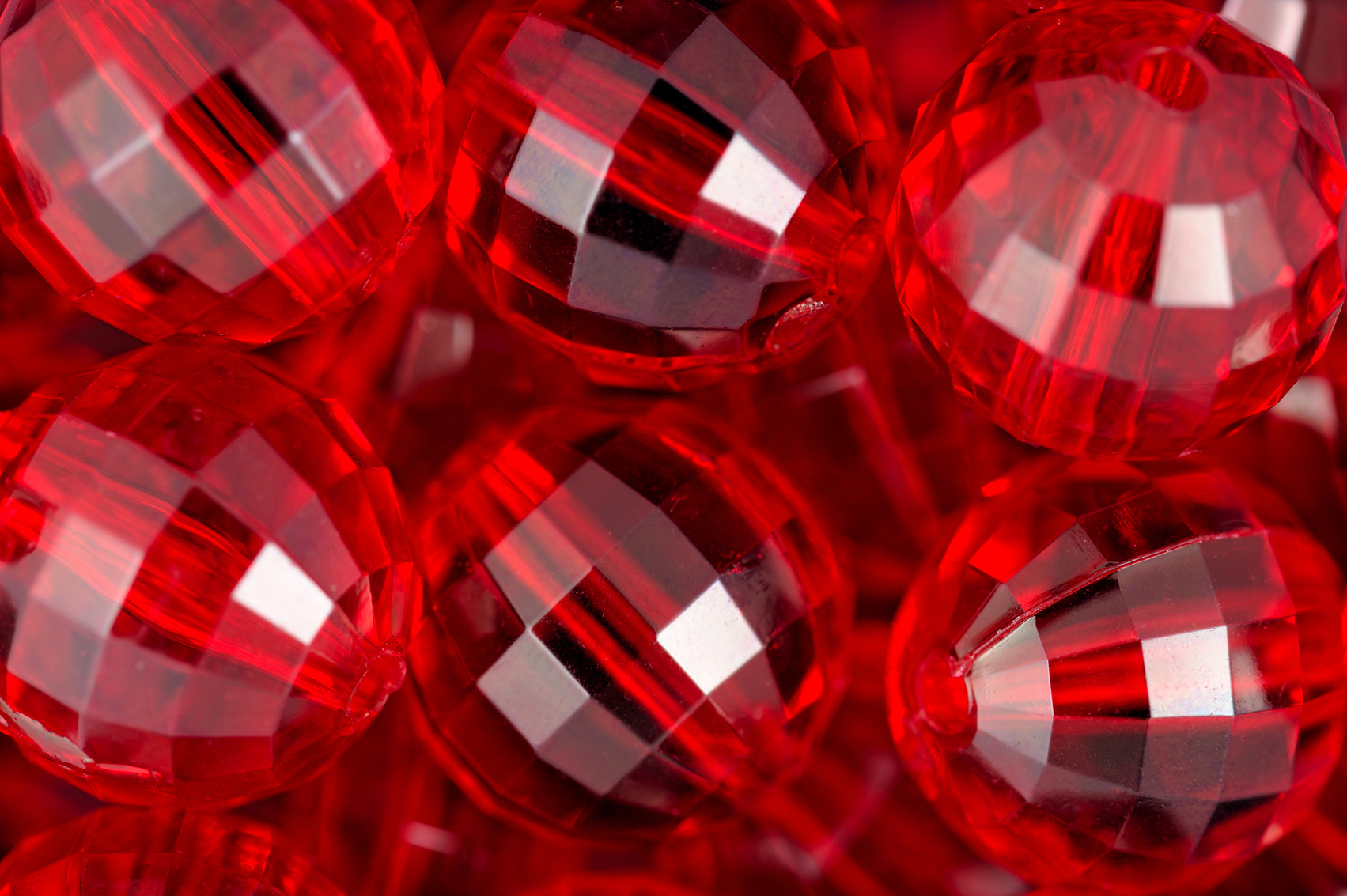 Ruby Red Beads