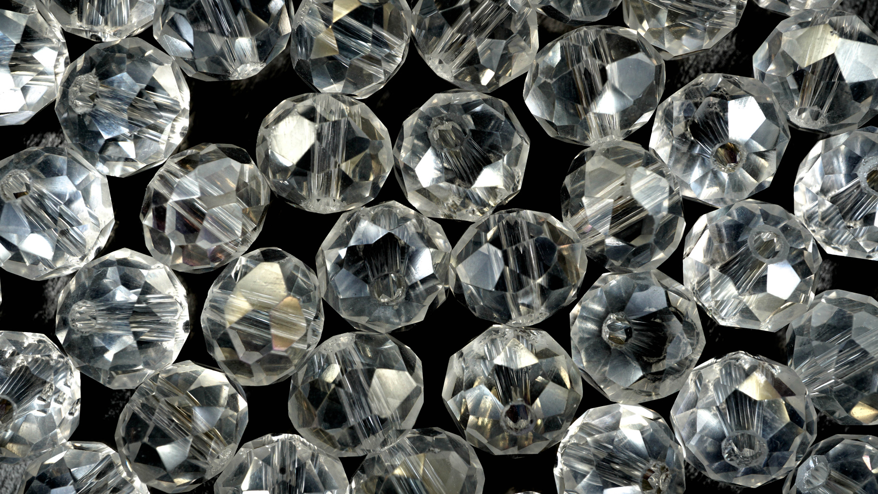 White Crystal Luster Beads